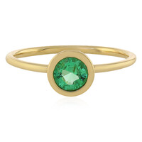 Bague en or et Emeraude d'Ethiopie
