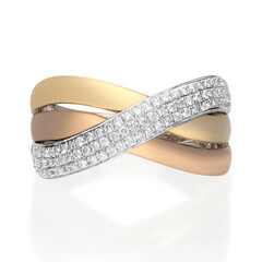 Bague en or et Diamant VS2 (H) (CIRARI)