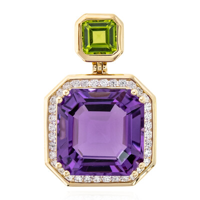 Pendentif en or et Améthyste (de Melo)