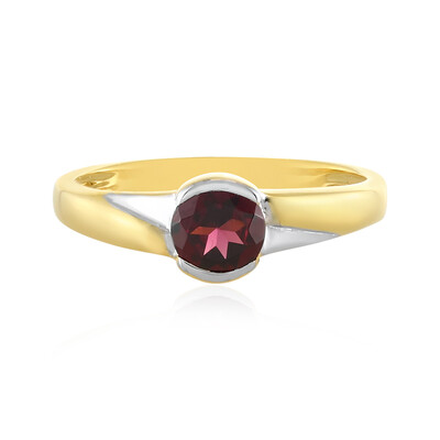Bague en argent et Grenat Rhodolite framboise