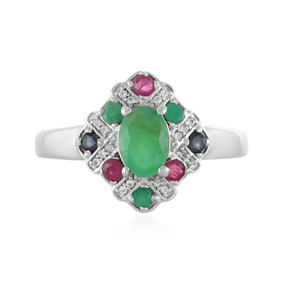 Bague en argent et Emeraude de Socoto