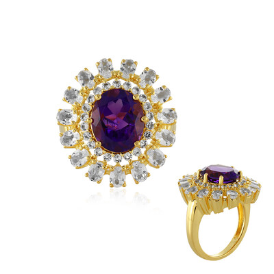 Bague en argent et Améthyste de Sibérie