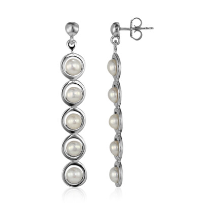 Boucles d'oreilles en argent et Perle de culture d'eau douce