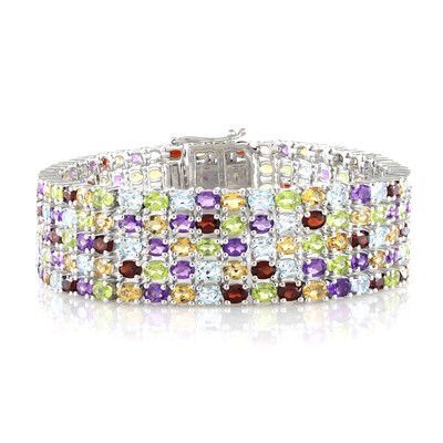 Bracelet en argent et Améthyste de Zambie