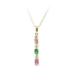 Collier en or et Saphir parme (CIRARI)