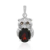 Pendentif en argent et Grenat du Mozambique