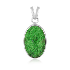 Pendentif en argent et Uvarovite (Bali Barong)