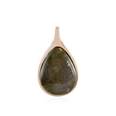 Pendentif en argent et Labradorite cuivrée de Maniry (KM by Juwelo)