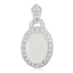 Pendentif en argent et Pierre de Lune blanche