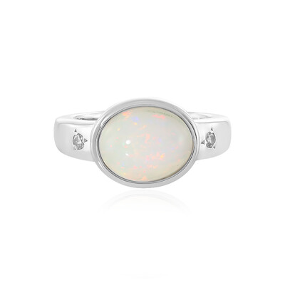 Bague en argent et Opale Welo