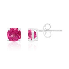 Boucles d'oreilles en argent et Topaze rose