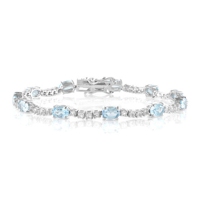 Bracelet en argent et Topaze bleu ciel