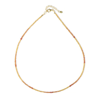 Collier en argent et Saphir rouge du soir