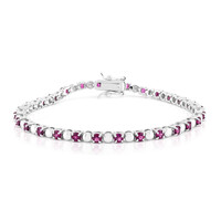Bracelet en argent et Grenat Rhodolite