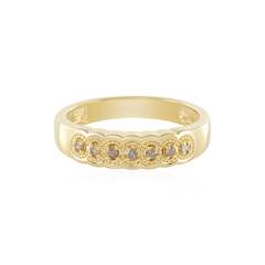 Bague en argent et Diamant chocolat I3