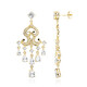 Boucles d'oreilles en argent et Topaze blanche