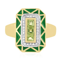 Bague en argent et Péridot