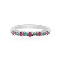 Bague en argent et Rubis