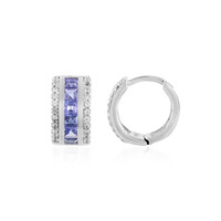Boucles d'oreilles en argent et Tanzanite