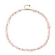 Collier en argent et Quartz rose (Riya)