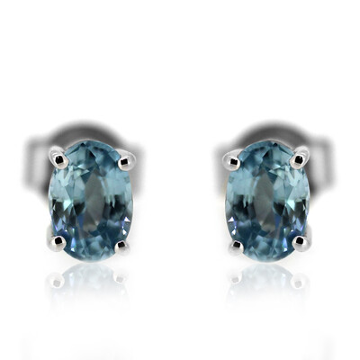 Boucles d'oreilles en argent et Zircon de Ratanakiri