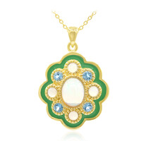 Collier en argent et Opale Welo