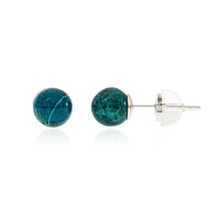 Boucles d'oreilles en argent et Chrysocolle