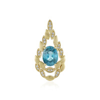 Pendentif en or et Zircon de Ratanakiri (de Melo)