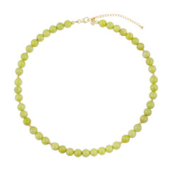 Collier en argent et Opale pistache