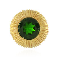 Pendentif en argent et Diopside de Russie