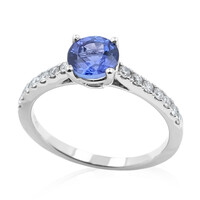 Bague en platine et Tanzanite AAA