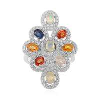 Bague en argent et Saphir