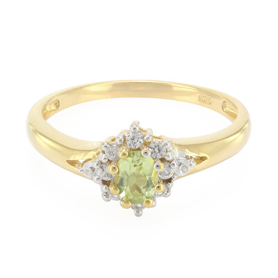 Bague en argent et Tourmaline cuprifère