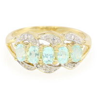 Bague en or et Tourmaline Paraiba du Brésil