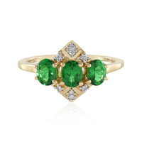 Bague en or et Grenat Tsavorite