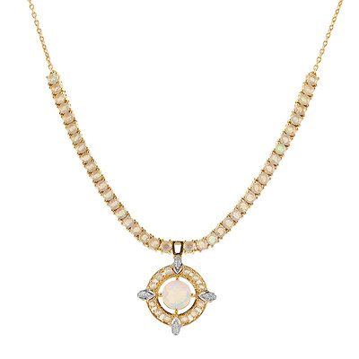 Collier en argent et Opale Welo