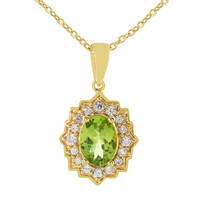 Collier en argent et Péridot