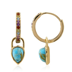 Boucles d'oreilles en argent et Turquoise
