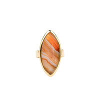Bague en argent et Agate dentelle