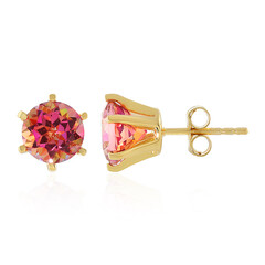 Boucles d'oreilles en argent et Topaze fleur de lotus
