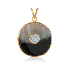 Pendentif en argent et Nacre (Bali Barong)