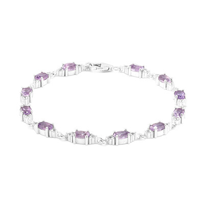 Bracelet en argent et Améthyste