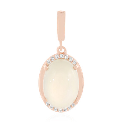 Pendentif en argent et Pierre de Lune blanche