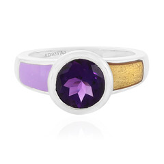 Bague en argent et Améthyste (Juwelo Bauhaus)