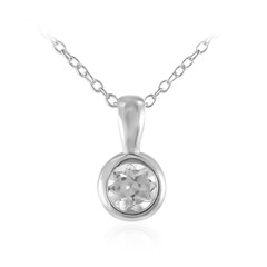 Collier en argent et Topaze blanche