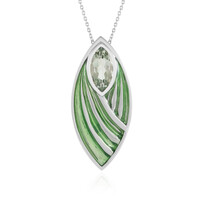 Collier en argent et Améthyste verte (Adela Silber)