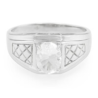 Bague pour homme en argent et Pétalite