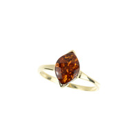 Bague en argent et Ambre baltique