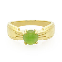 Bague pour homme en argent et Chrysoprase impériale