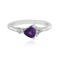 Bague en argent et Améthyste